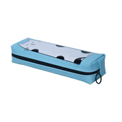 Turquoise Pencil Pouch - Cat Print