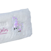White Pencil Pouch - Fur