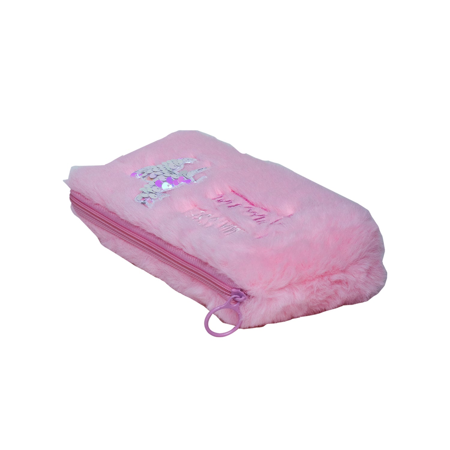 Light Pink Pencil Pouch - Fur