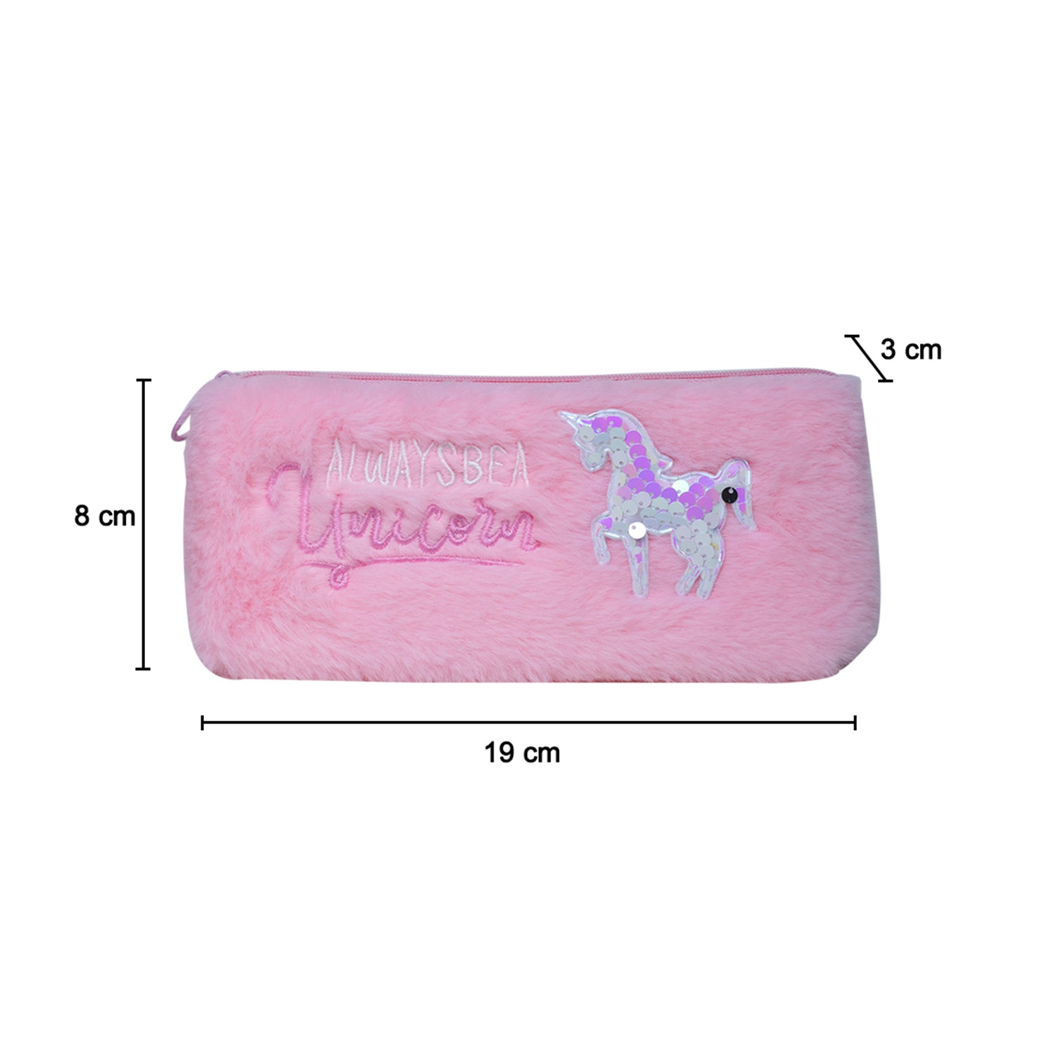 Light Pink Pencil Pouch - Fur