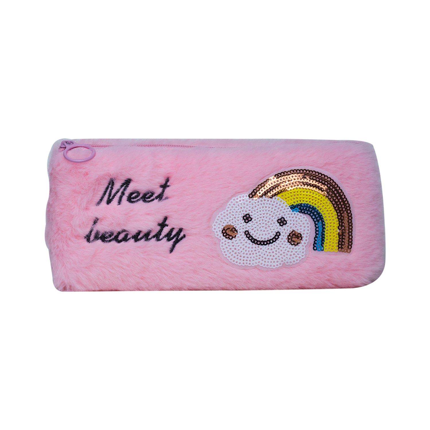 Light Pink Pencil Pouch - Fur