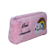 Light Pink Pencil Pouch - Fur