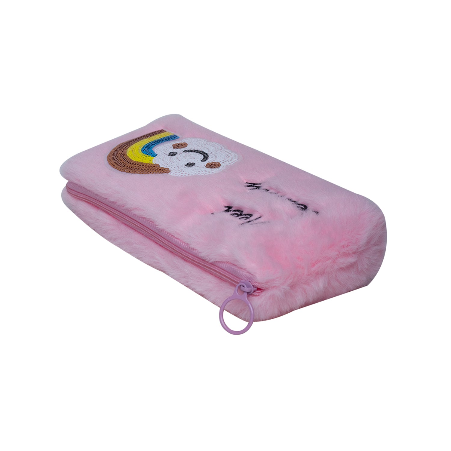 Light Pink Pencil Pouch - Fur