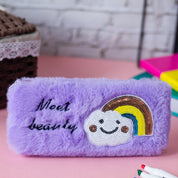 Light Purple Pencil Pouch - Fur