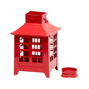 VON CASA Metal Candle Lantern - Red