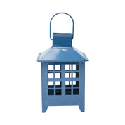 VON CASA Metal Candle Lantern - Blue