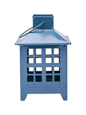 VON CASA Metal Candle Lantern - Blue - MARKET99