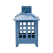 VON CASA Metal Candle Lantern - Blue