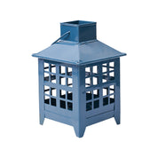 VON CASA Metal Candle Lantern - Blue
