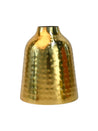 Decorative Rice Hammer Vase - Golden, Mason Shape - MARKET99