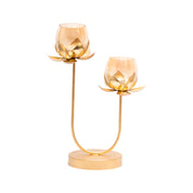 2 Lotus Mercury Votive Candle Holder for Table