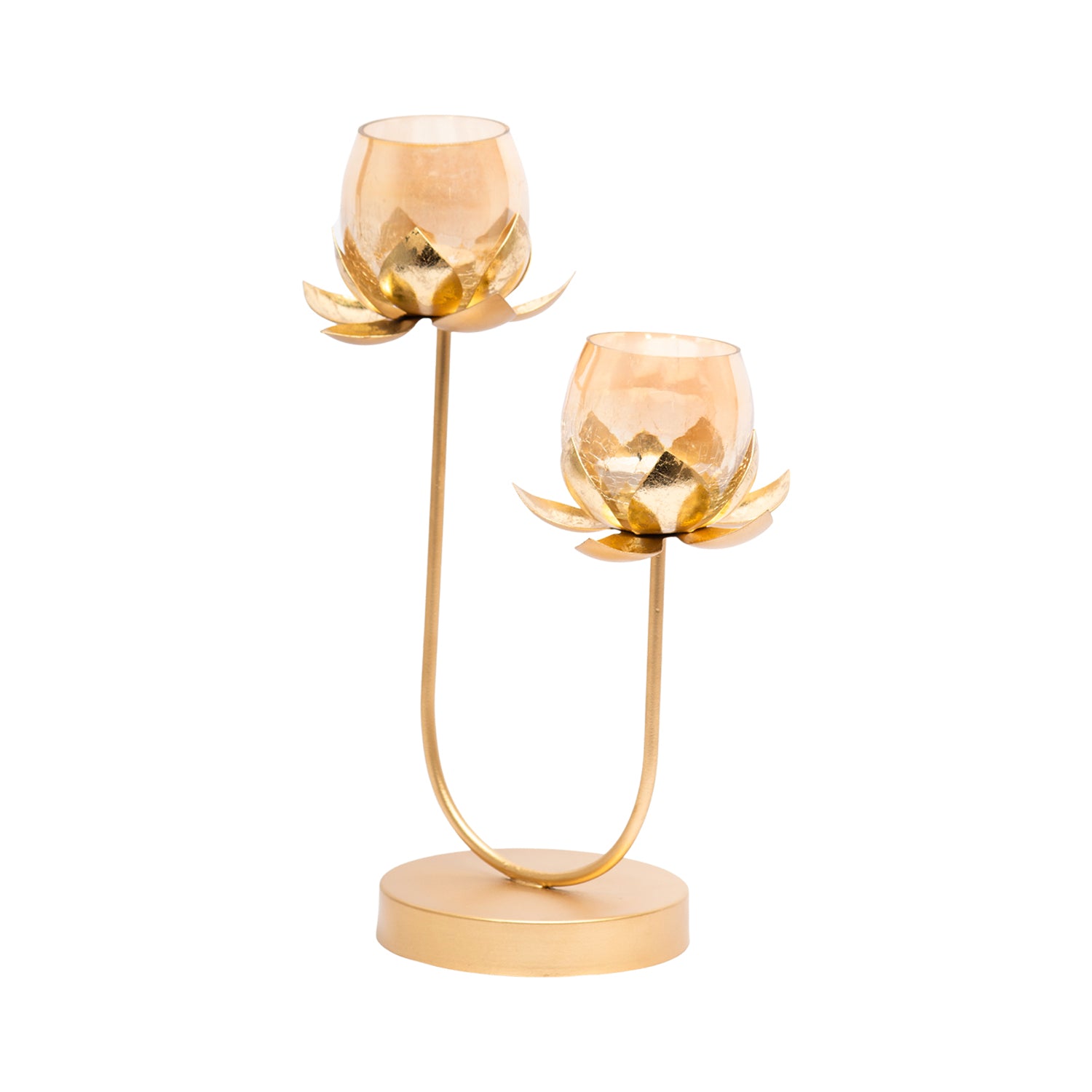 2 Lotus Mercury Votive Candle Holder for Table