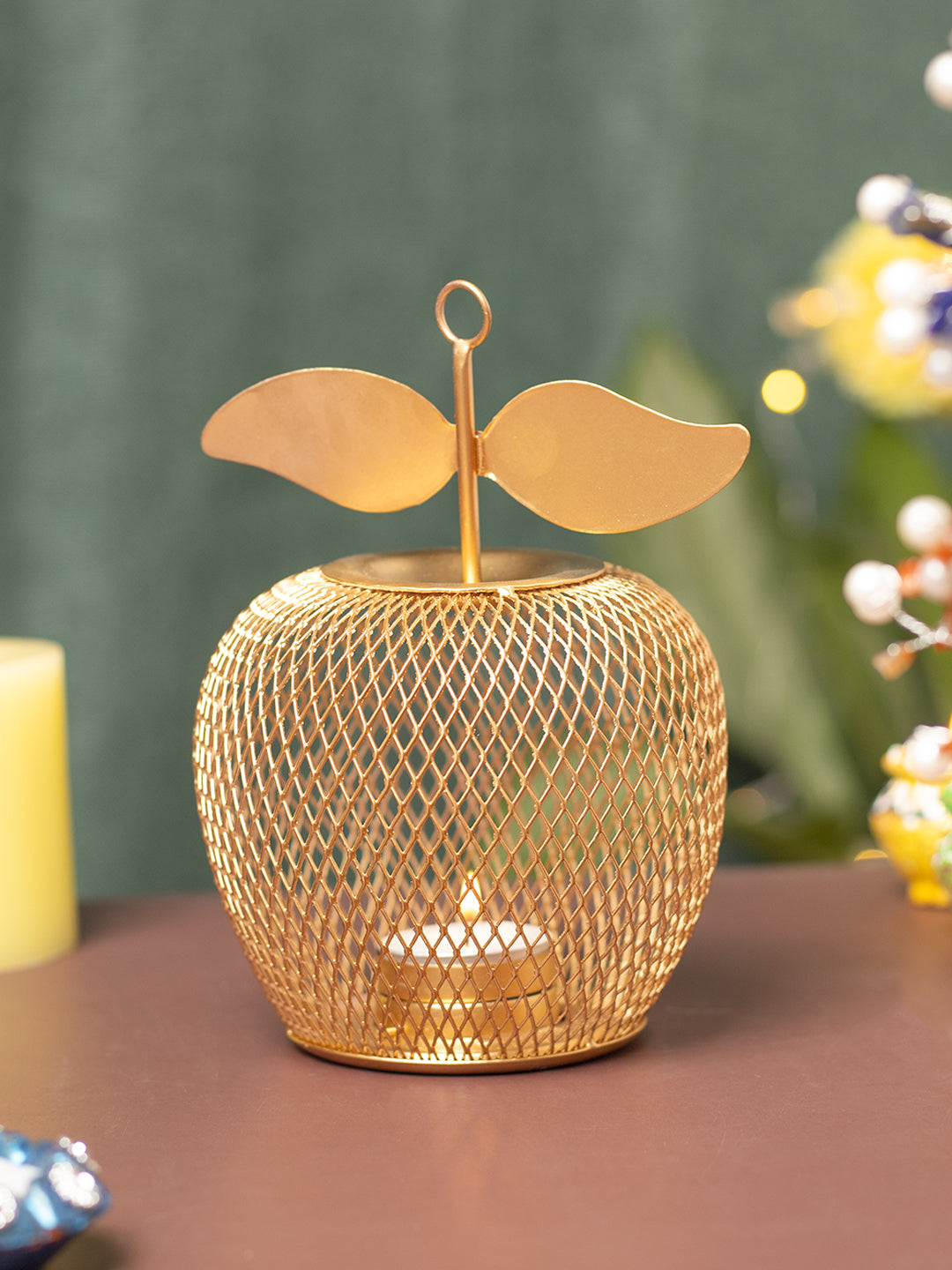 Apple T- Lite Holder - Golden & Metal