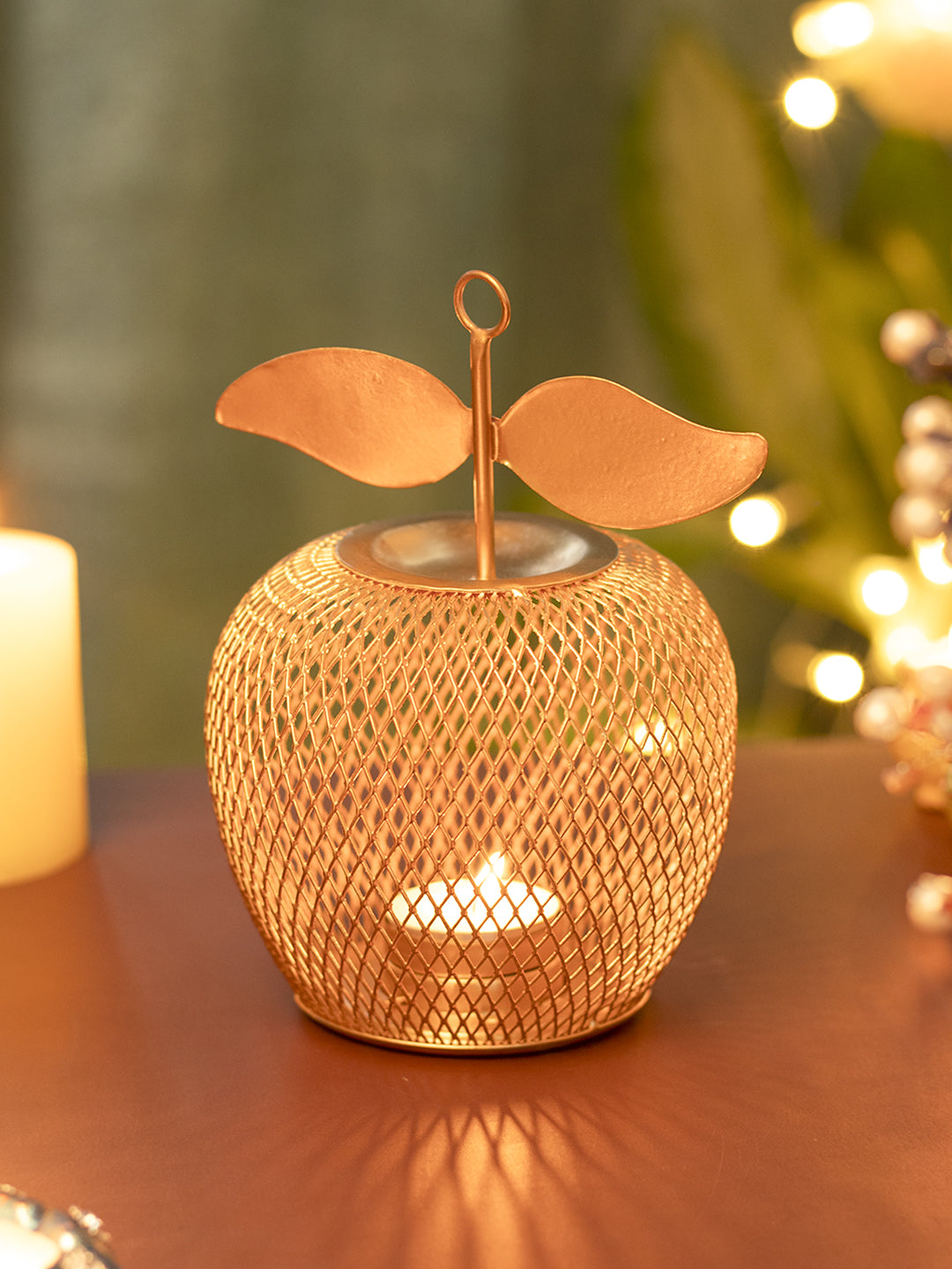 Apple T- Lite Holder - Golden & Metal