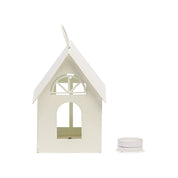 Hut T-Lite Holder Ivory - Ivory & Metal