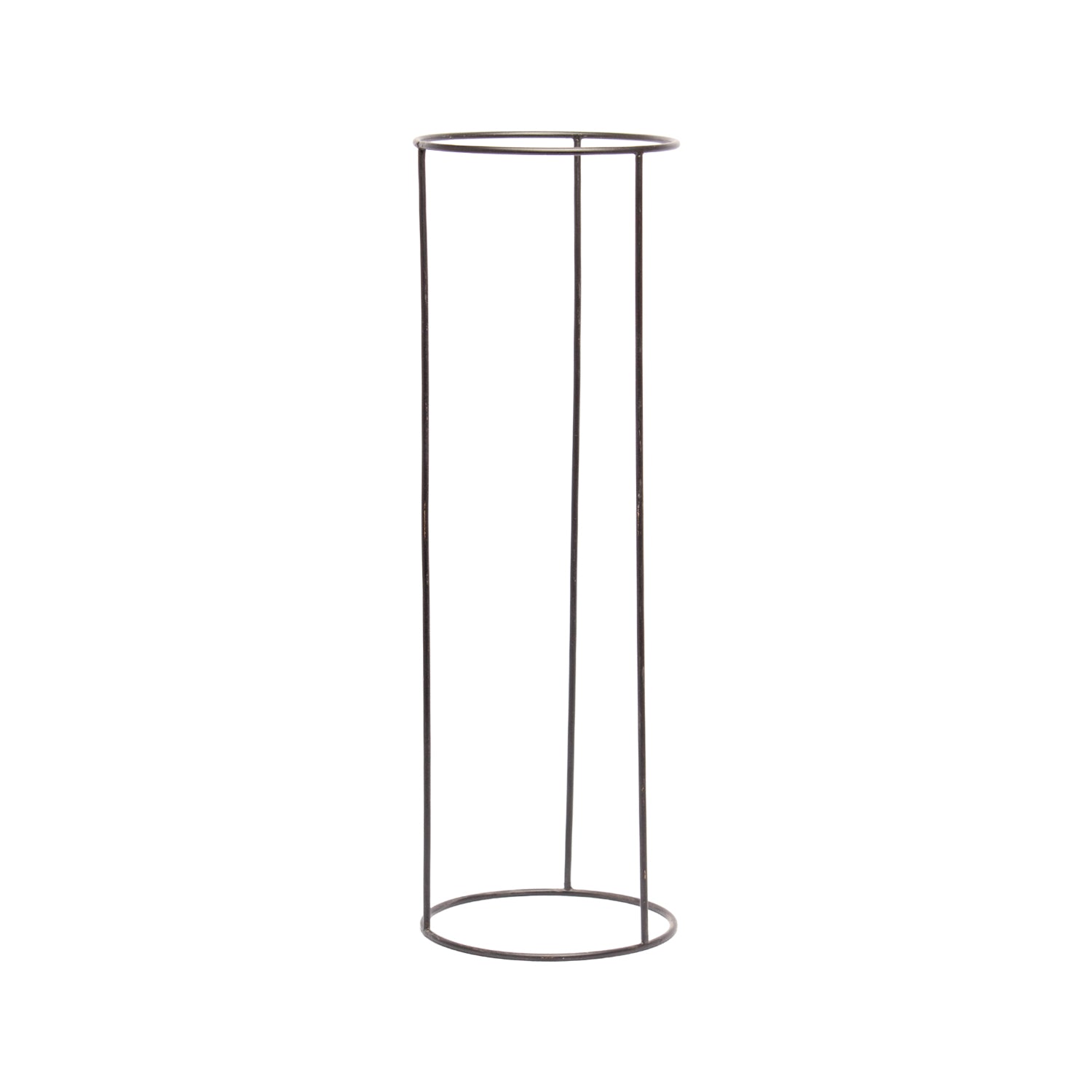 Gold Hammered Metal Floor Planter with Stand
