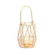 Golden Woven Wire T-Lite Holder