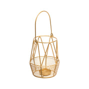 Golden Woven Wire T-Lite Holder