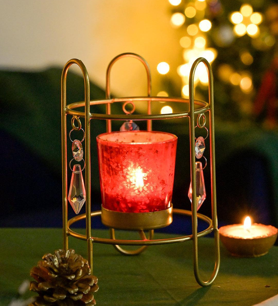 Crystal Hanging T-Lite Holder - MARKET99