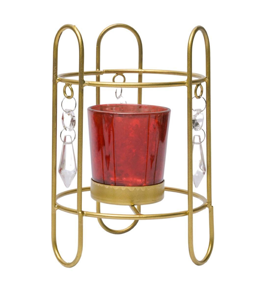 Crystal Hanging T-Lite Holder - MARKET99