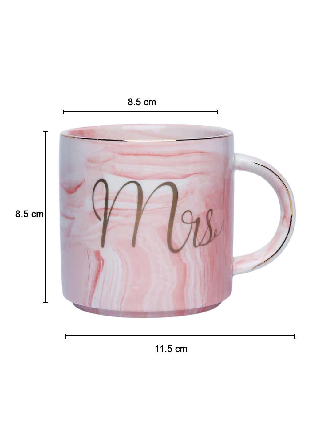 Marble Texture Pink Mr. Coffee Mug 350 ml