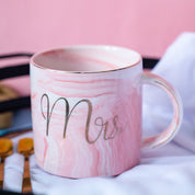 Marble Texture Pink Mr. Coffee Mug 350 ml