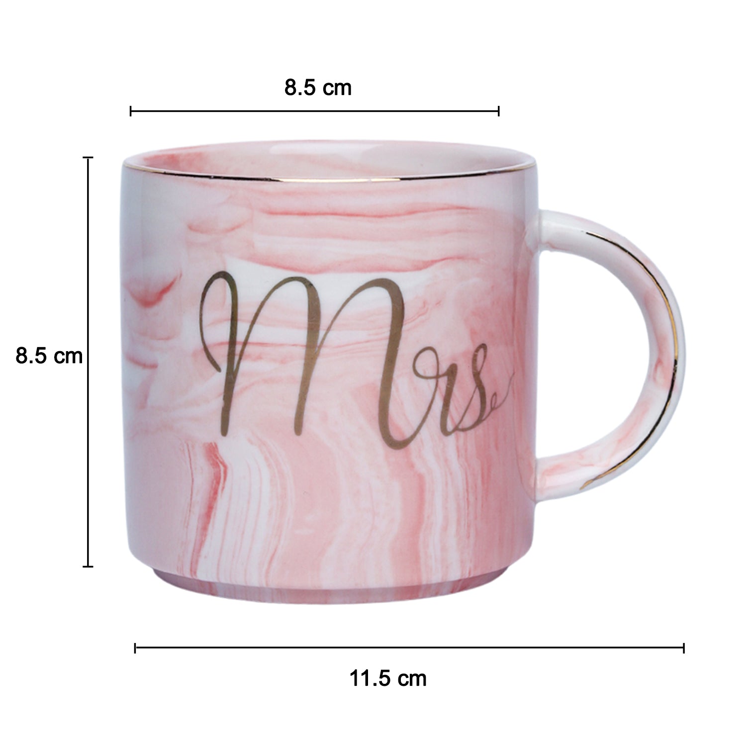 Marble Texture Pink Mr. Coffee Mug 350 ml