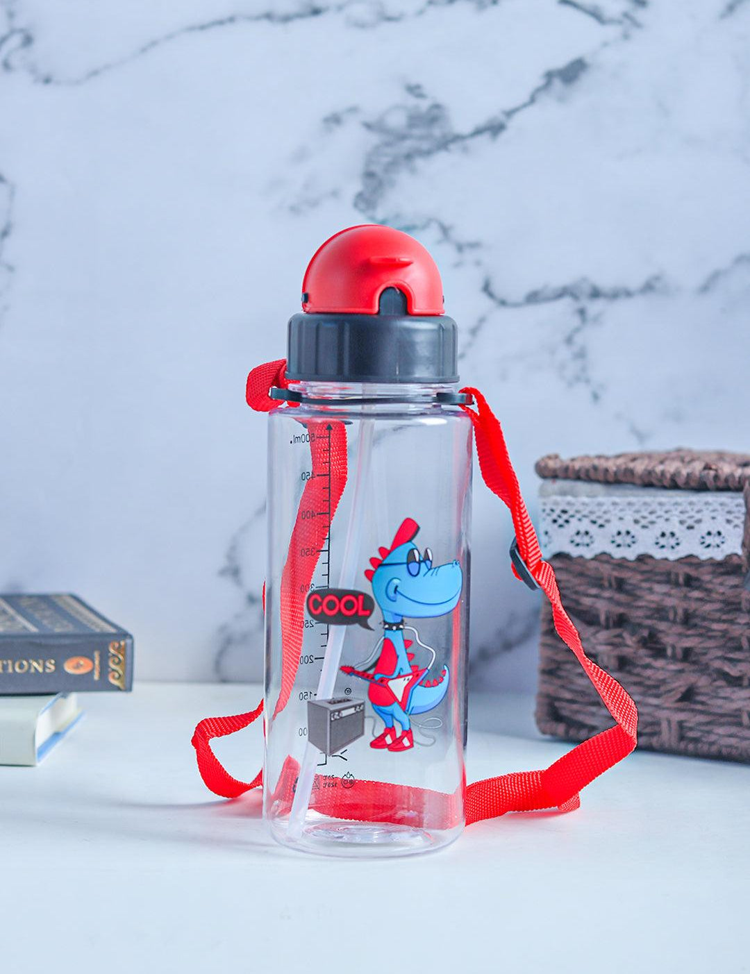 500mL Sipper Bottle For Kids - Red - MARKET99