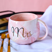 Mrs. Royal Marble Mug - 350mL, Pink