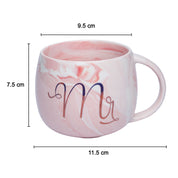 Mr. Royal Marble Mug - 350mL, Pink