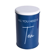 Metal Tea Storage Jar - Blue, 900 Ml (Chai Patti Conatiner)