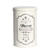 Metal Tea Jar - Ivory & 900 Ml