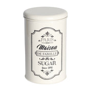 Metal Sugar Jar - Ivory & 900 Ml