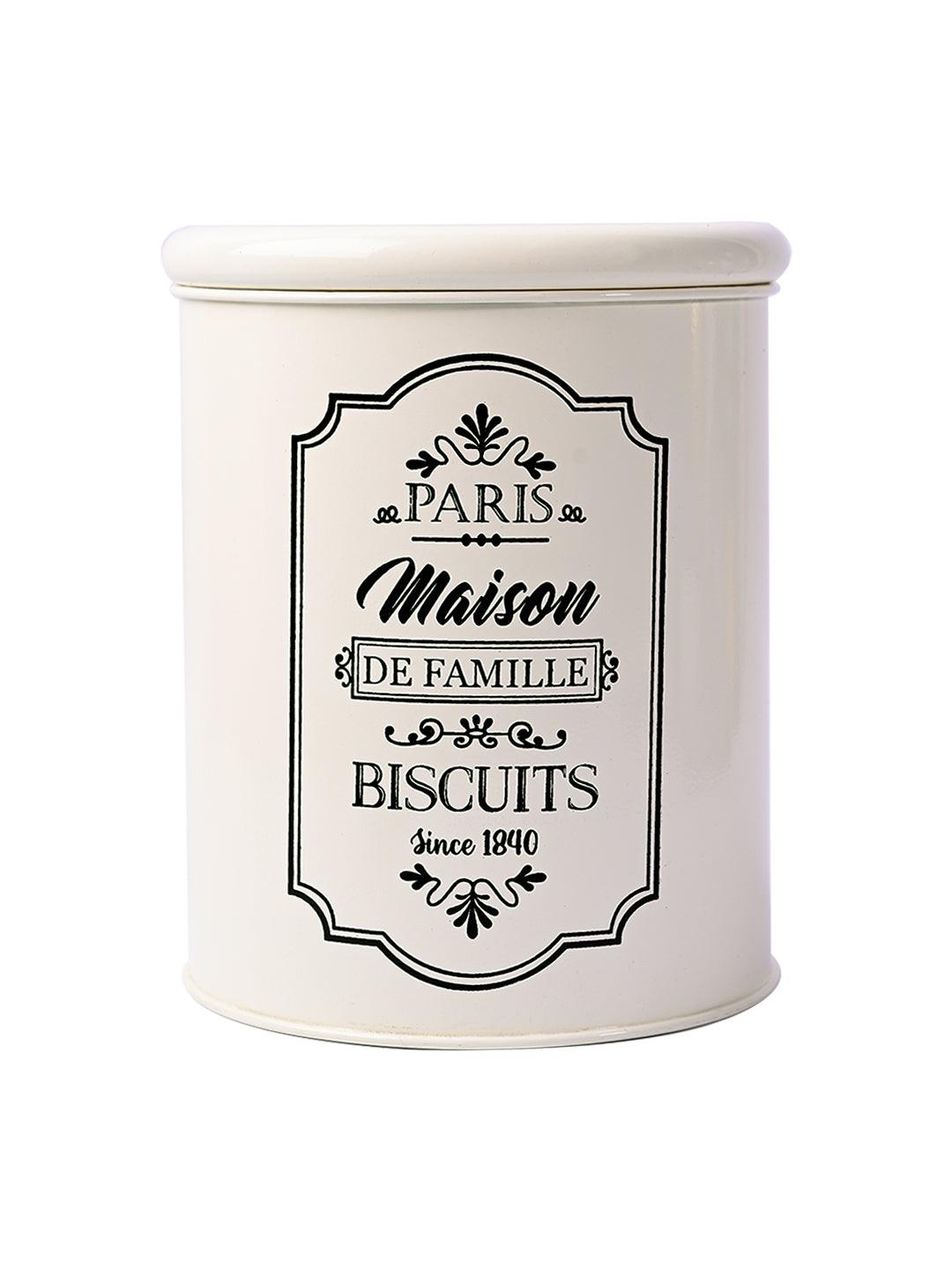 Metal Biscuite Jar - 1700 Ml - MARKET99