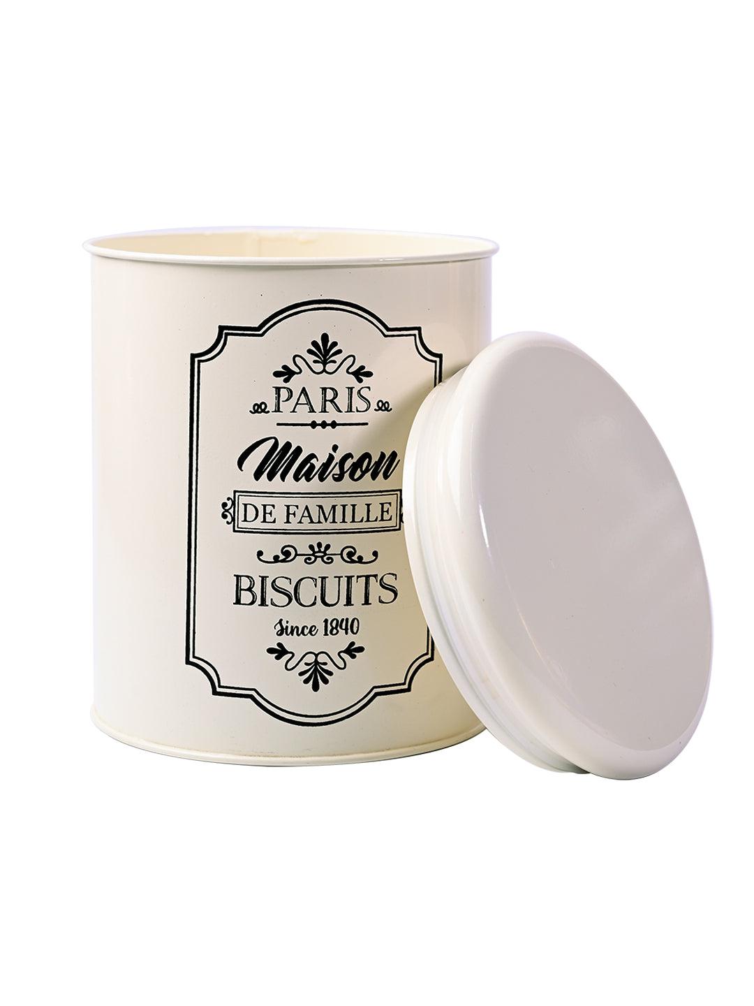 Metal Biscuite Jar - 1700 Ml - MARKET99