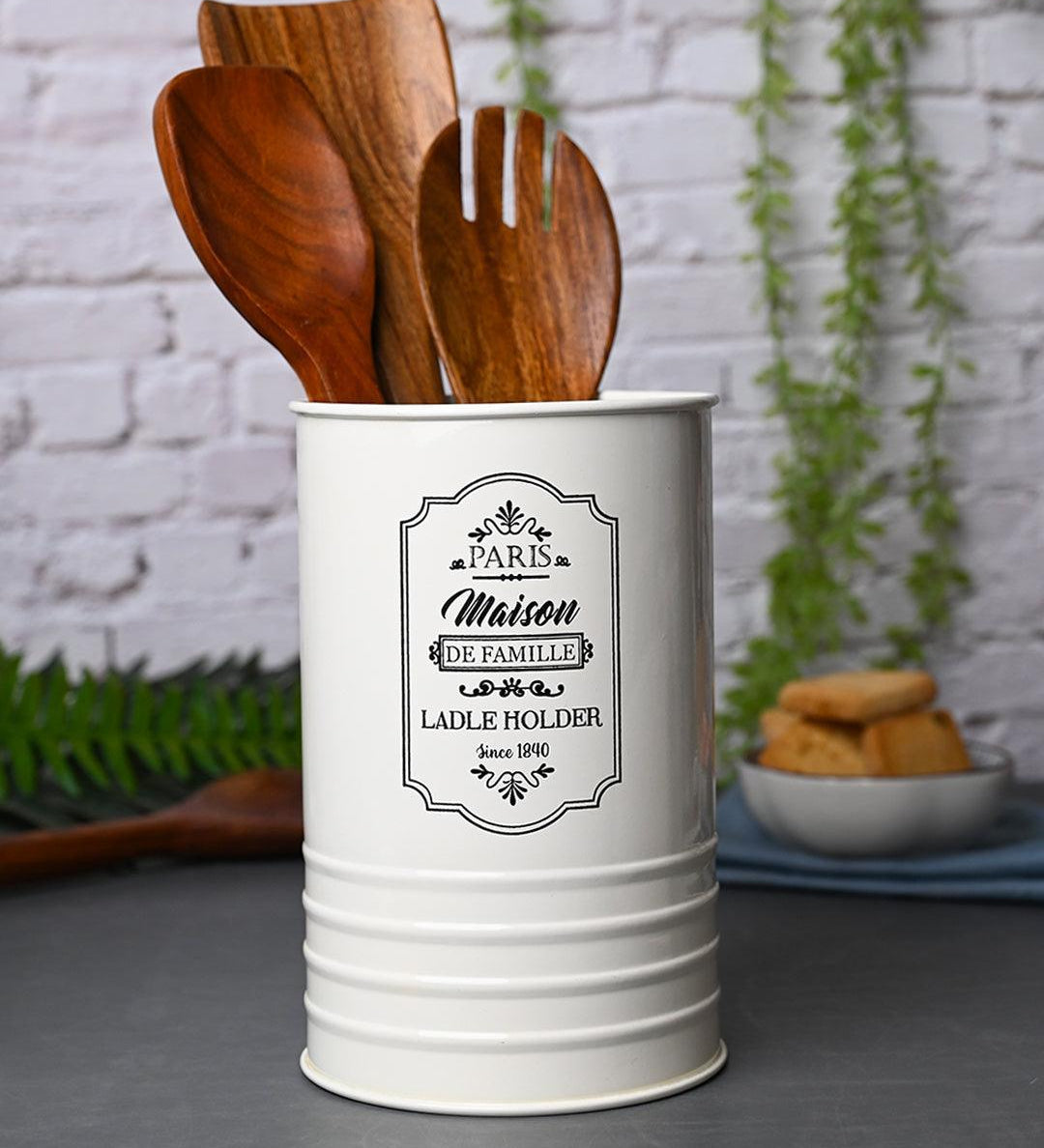 Metal Ladle Holder - ivory - MARKET99