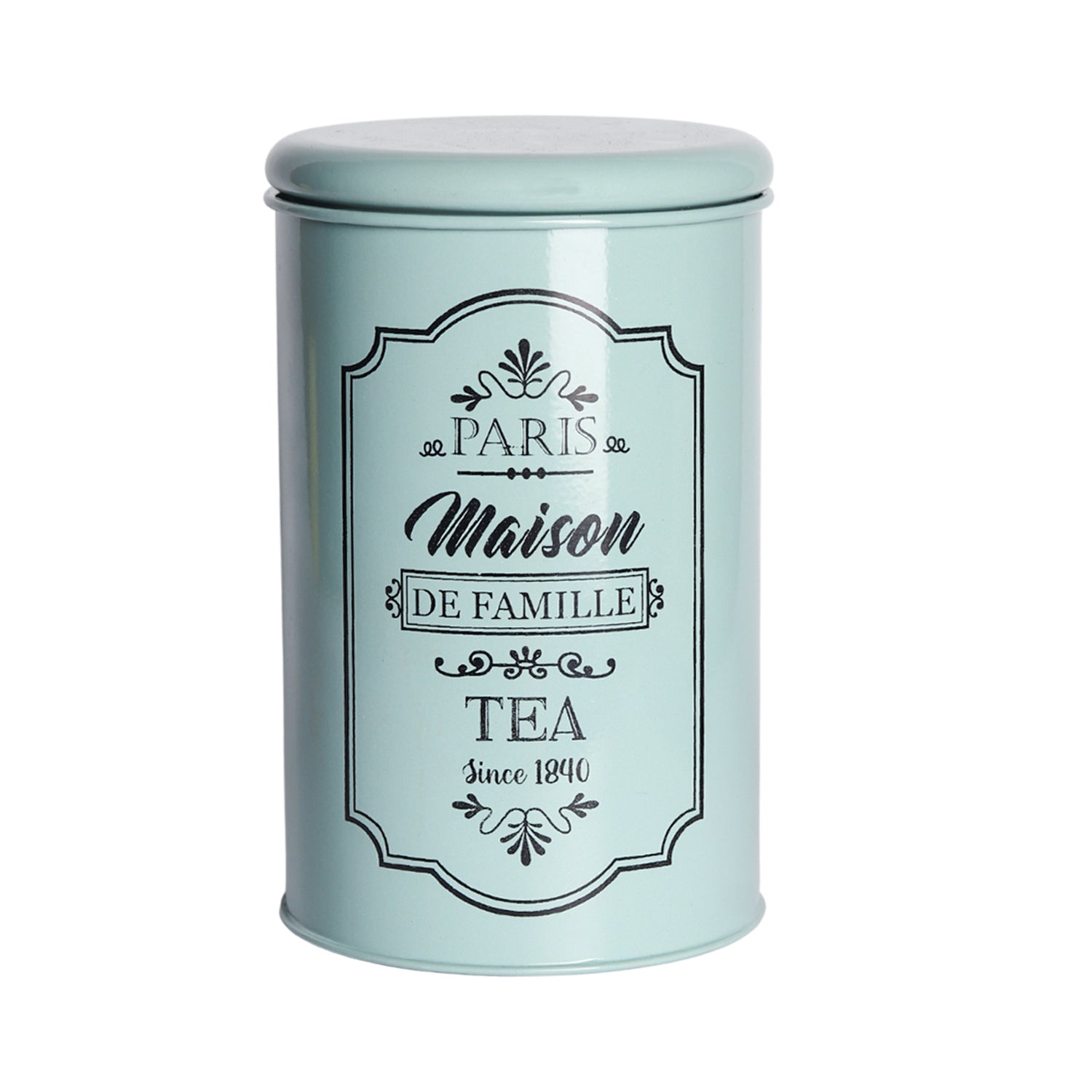 Metal Tea Jar - Green, 900 Ml
