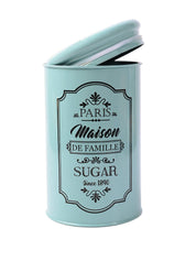 Metal Sugar Jar - Green, 900 Ml - MARKET99