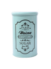 Metal Tea & Sugar Jar Set - Green & Each 900 Ml - MARKET99