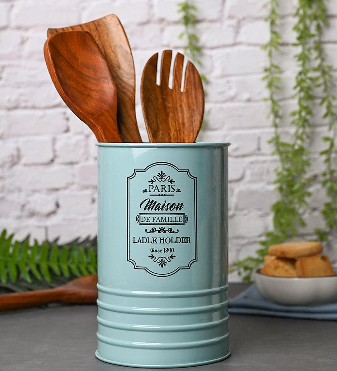 Metal Ladle Holder - Green - MARKET99