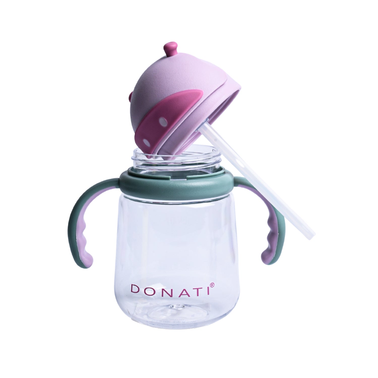 Baby Sipper Cup With Straw And Handle For Kids Purple, 350mL