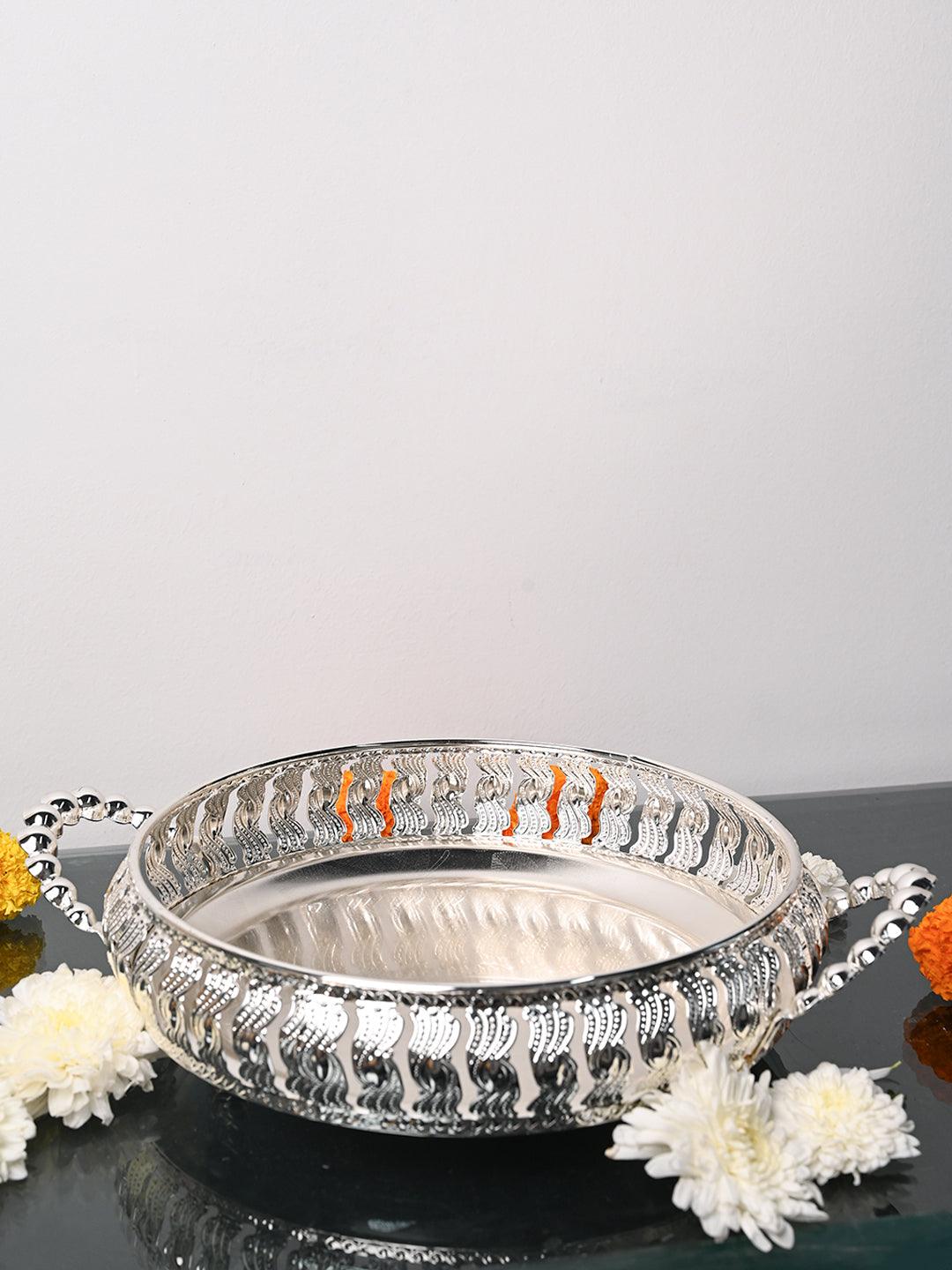 Silver Decorative Basket - MARKET99