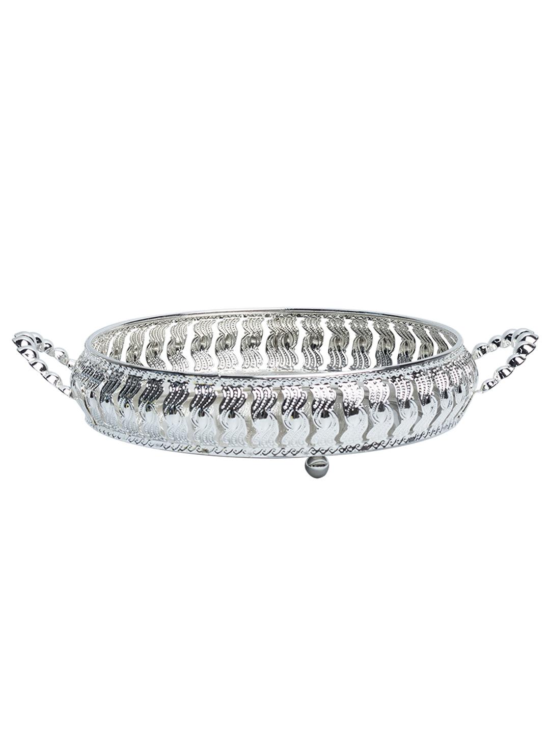 Silver Decorative Basket - MARKET99