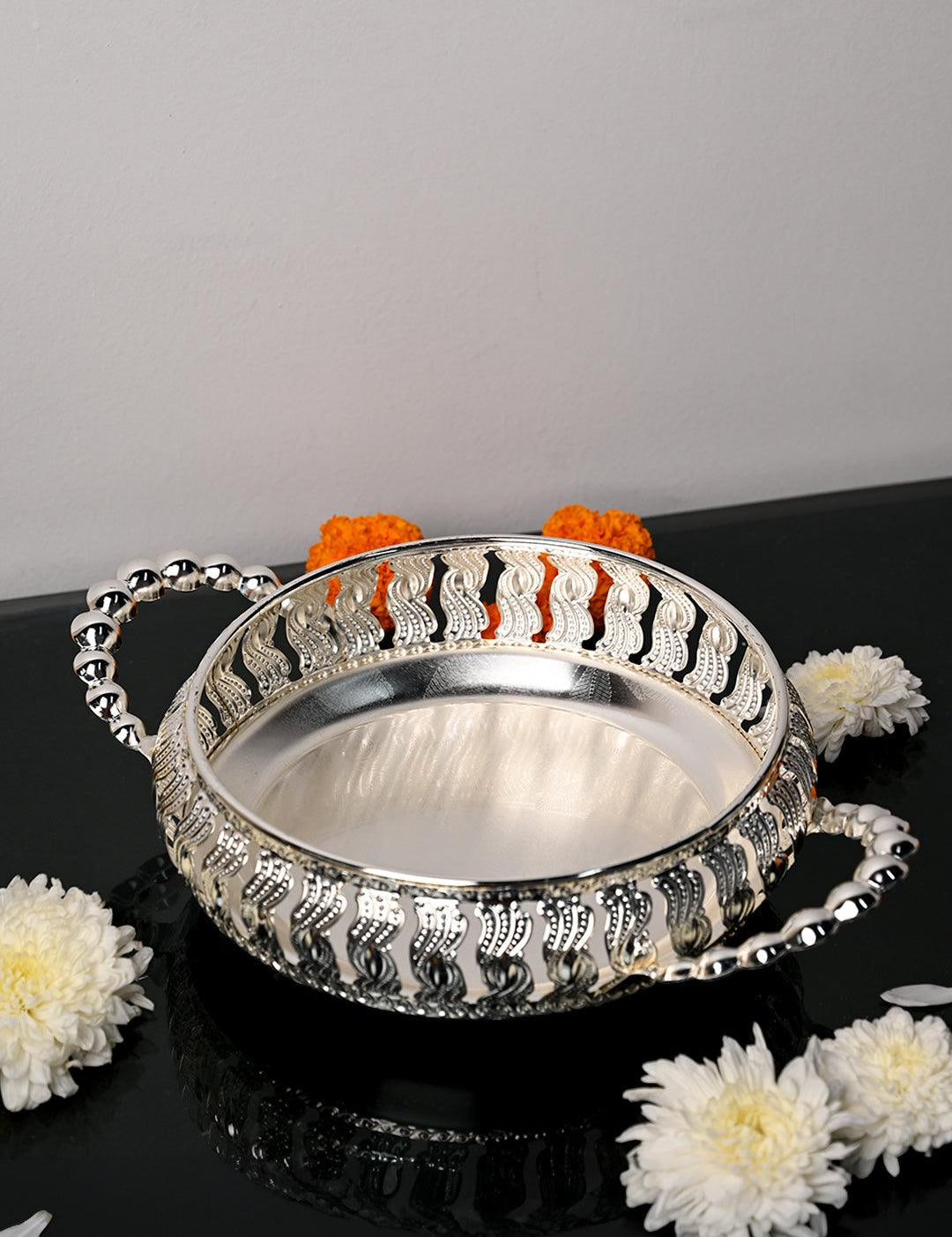 Silver Decorative Basket - MARKET99