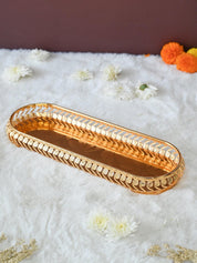 Golden Decorative Tray - MARKET99