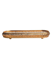 Golden Decorative Tray - MARKET99