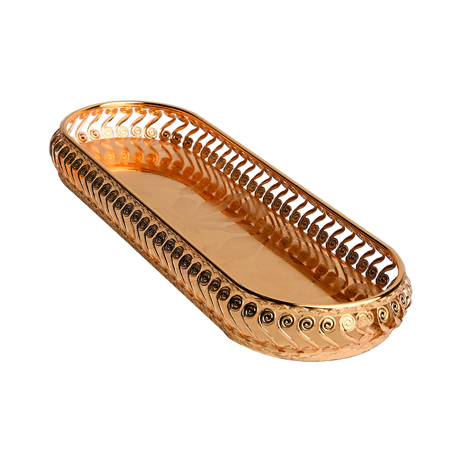 Golden Decorative Tray
