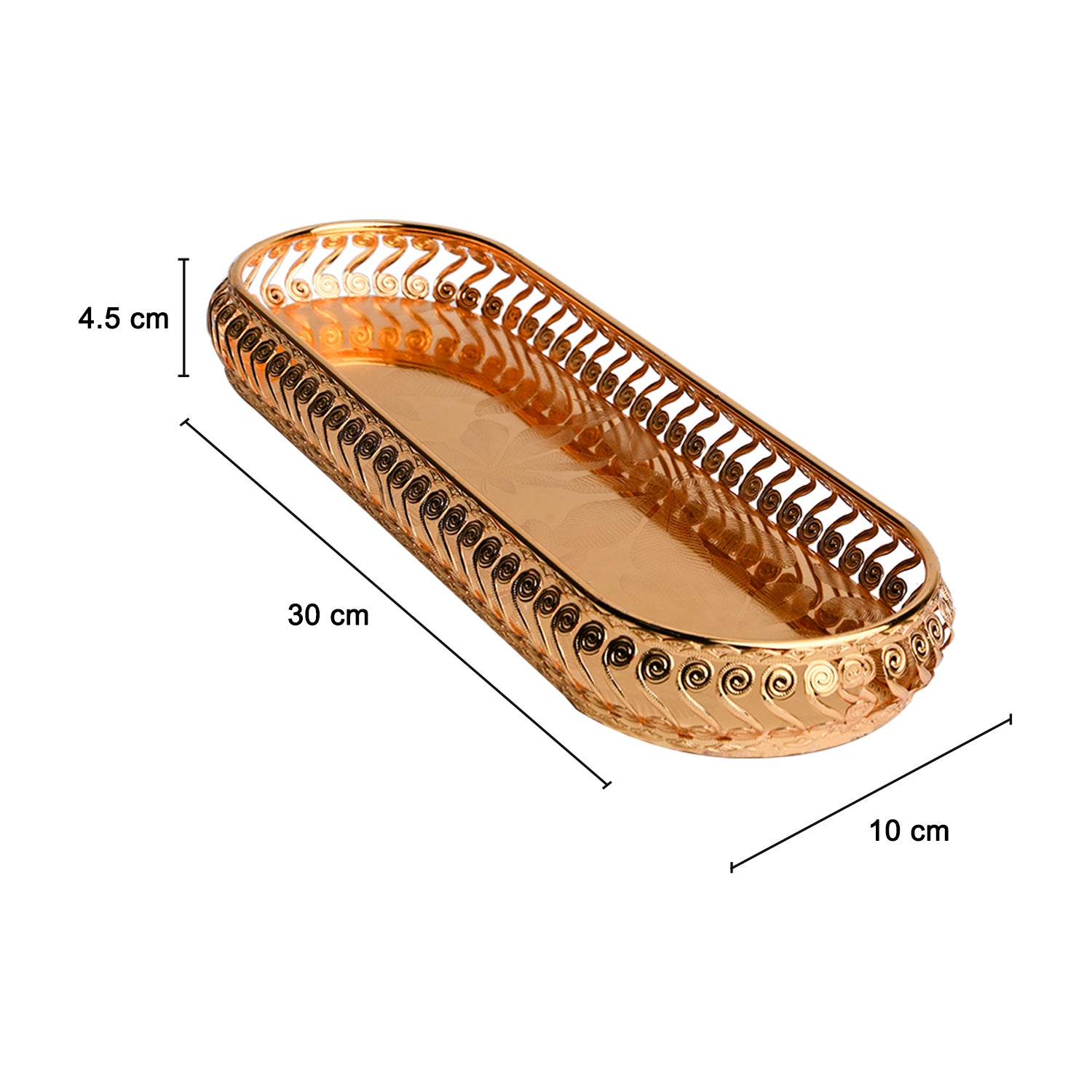 Golden Decorative Tray