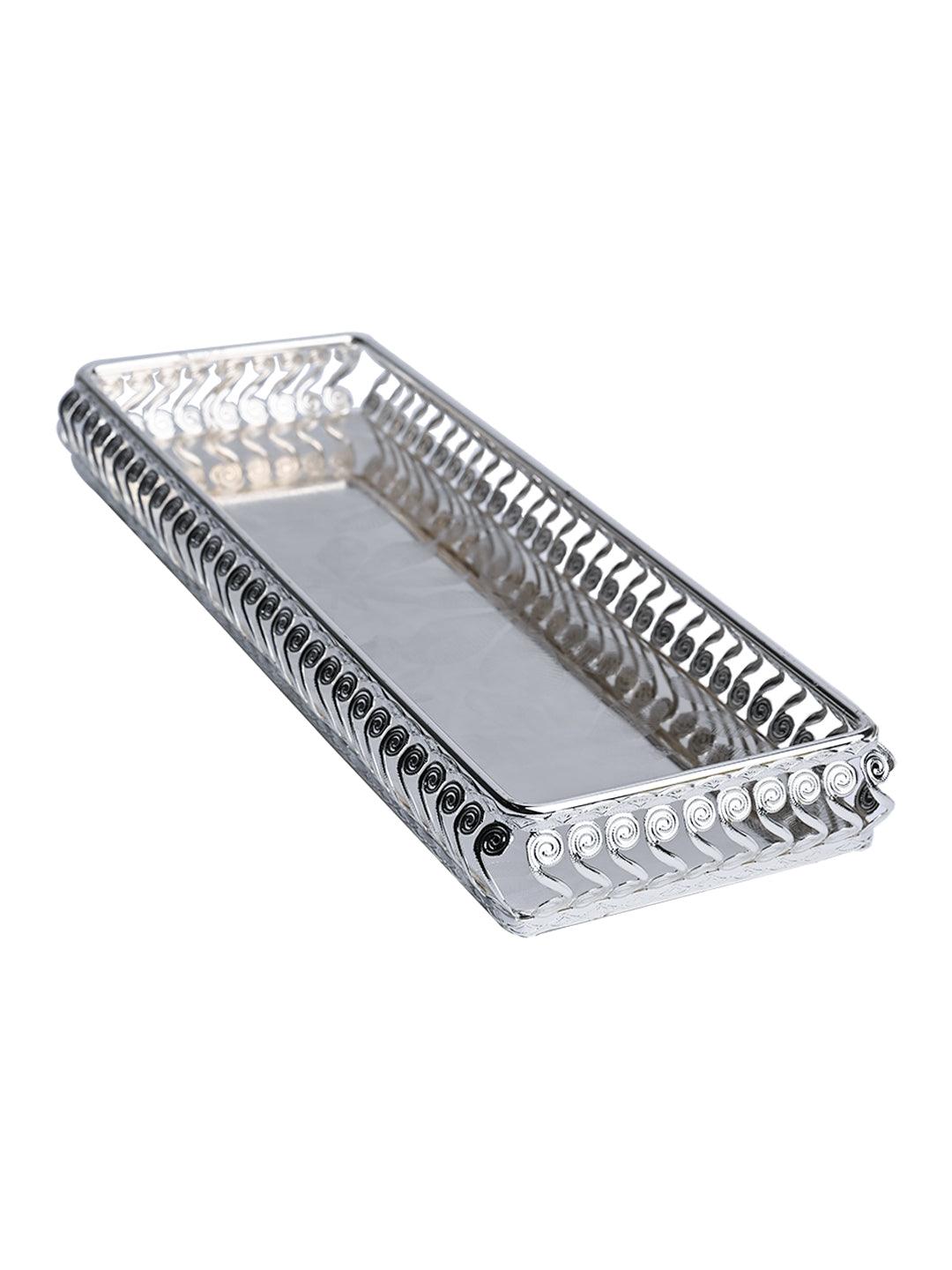 Silver Decorative Tray - MARKET99