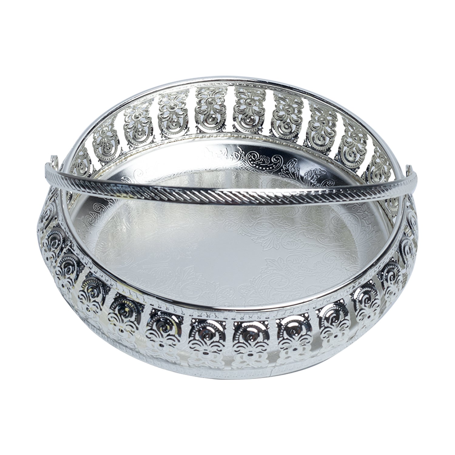Silver Decorative Basket